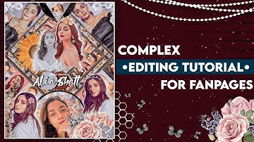 Complex Editing Tutorial For Fanpages 🦄🌸 || Using Picsart, Lightroom, polarr || Hiti