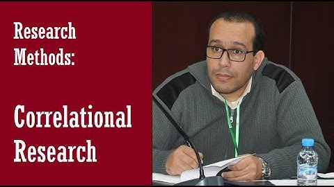 MA Research Methods Correlational Research