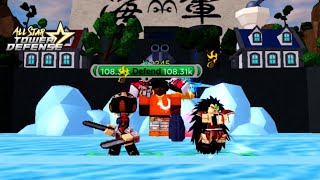 Level 100 Raku ( Raditz ) Obliterates Marine HQ Solo Ft. Denji | All Star Tower Defense