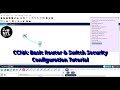 CCNA Packet Tracer Lab | Basic Router & Switch Security Configuration Tutorial