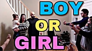 Silly string Gender Reveal to my family- disappointment || BOY OR GIRL