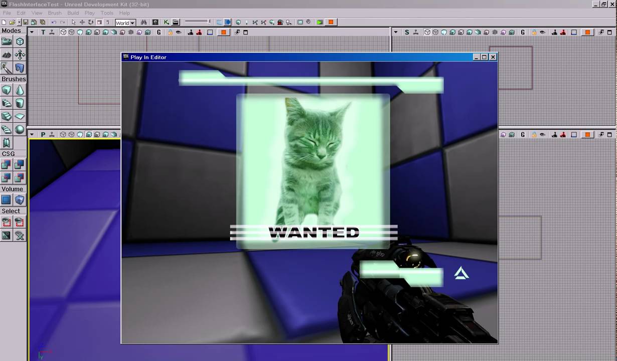 Interface UDK/flash test