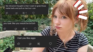 asmr ‼️ reacting to my hate comments ‼️ (ft. the outdoors)