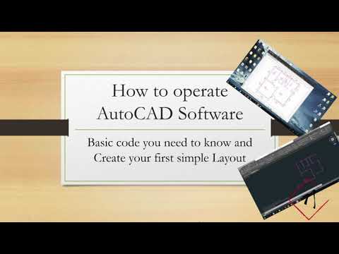 How to operate AutoCAD software