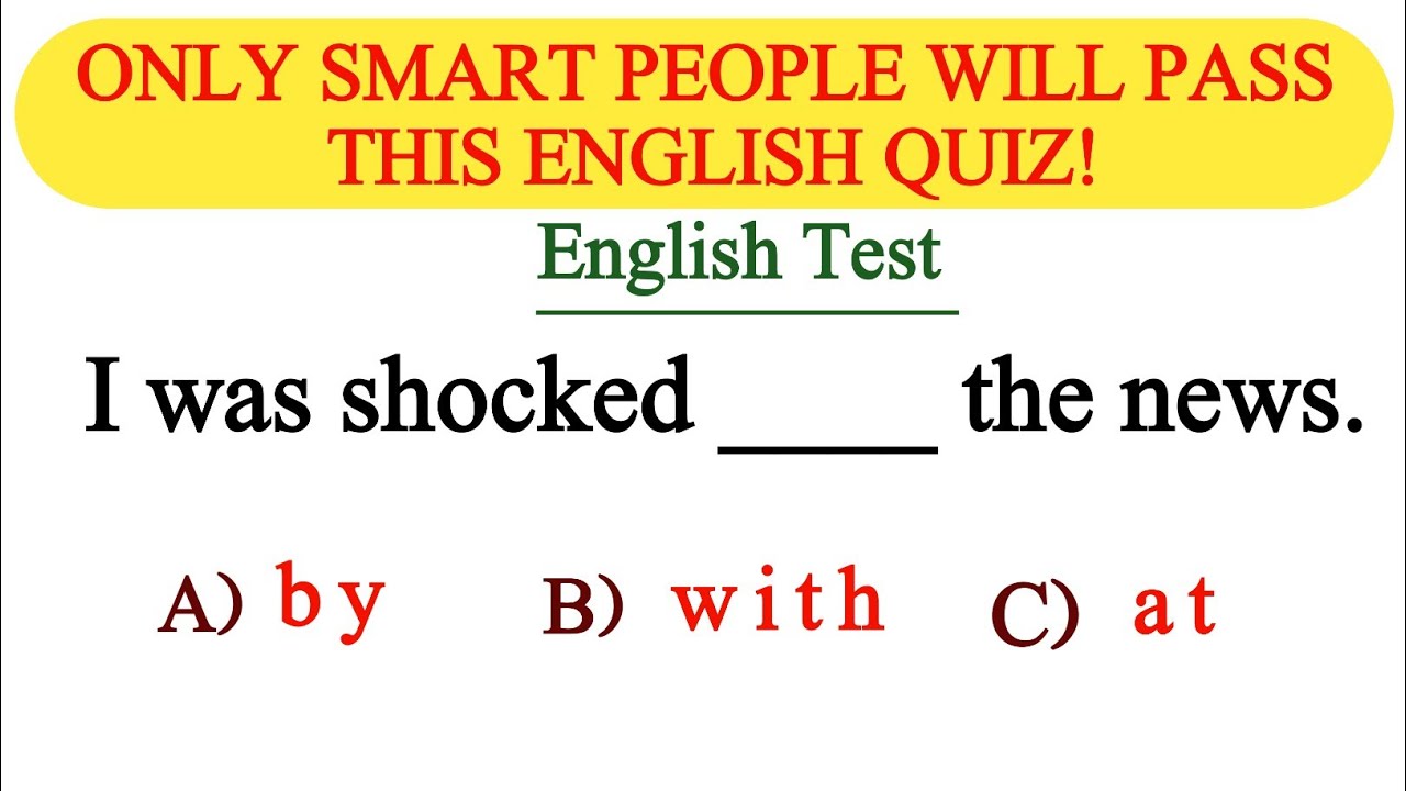Mixed English Grammar Test 🌟 Can You Score Over 90% This Test| learn ...