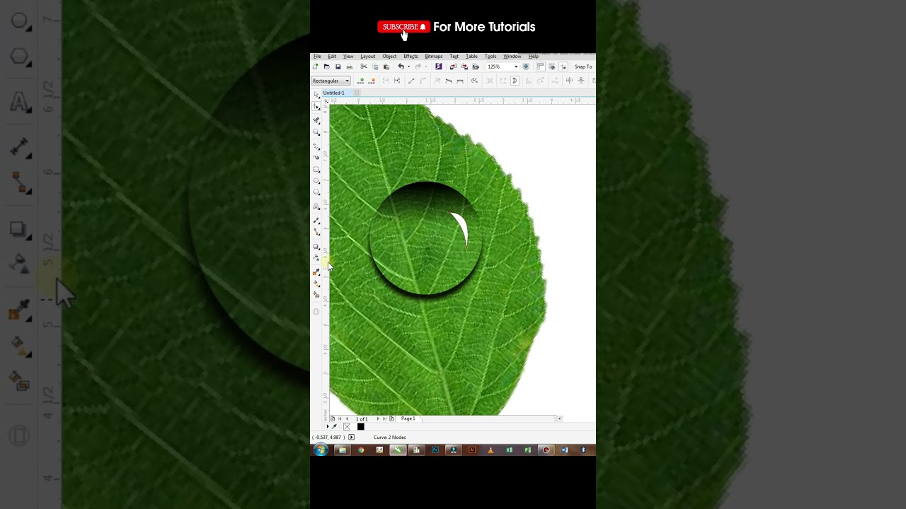 How to make water drop in coreldraw || Coreldraw best tricks ||  Graphic design full course