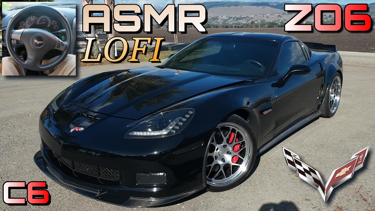 ASMR in my CORVETTE Zo6 ( Tapping, scratching, whispering LOFI ASMR)