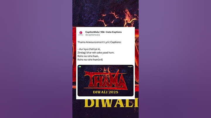 Thama - Announcement Lyric Captions| Ayushmann K,Rashmika M, Paresh R, Nawazuddin | Dinesh V, Amar K
