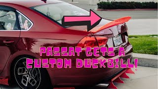 DIY Custom Duckbill On A Passat! (Must watch)
