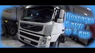 Покраска тягача VOLVO. Спойлер по новым роликам "Перекупских движений". Кузовной ремонт форд фокуса.