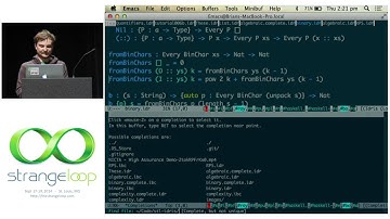 "Idris: Practical Dependent Types with Practical Examples" by Brian McKenna