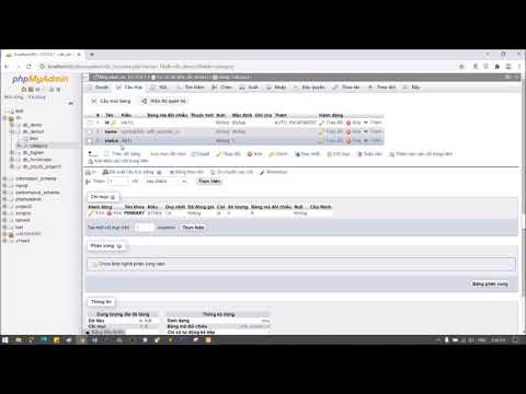 MySQL: Tạo DataBase và tạo Bảng