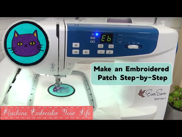 How to Create Custom Embroidery Patches with Velcro - Machine Embroidery  Tutorial 