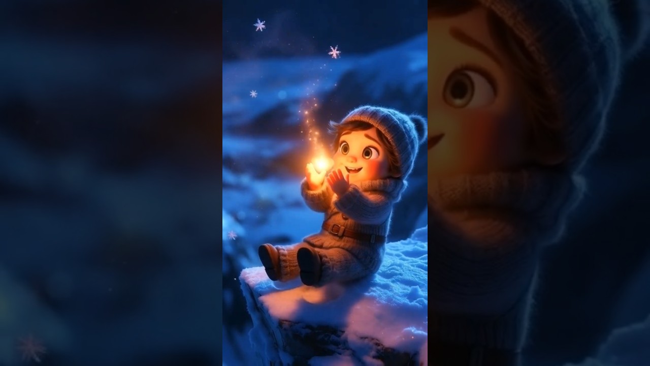 The Little Light in the Frozen World ❄️✨🕯️ 