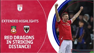 RED DRAGONS IN STRIKING DISTANCE! | Wrexham v AFC Wimbledon extended highlights