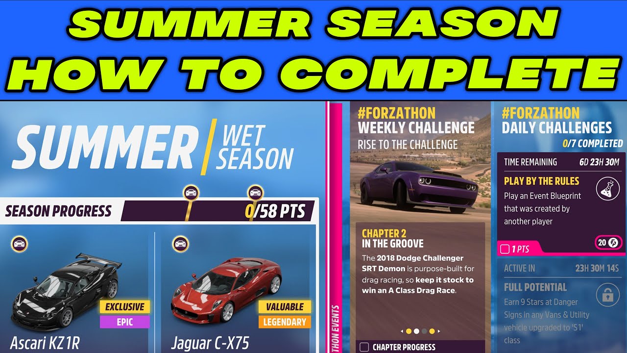 Your guide to Forza Horizon 5's Series 6 Summer Festival Playlist