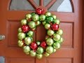 DIY Corona de esferas para Navidad /DIY Christmas ornament wreath