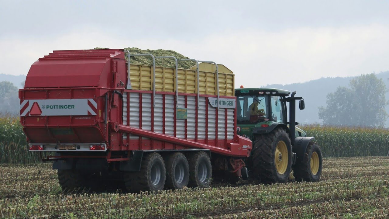 Ensilage de Mas en Suisse 2016  NEW John Deere 8400  Fendt 828 724