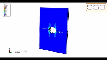 SIMULIA Abaqus Simulation using XFEM - Open Hole Composite cracking