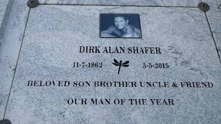 Actor Model Dirk Shafer Grave Hollywood Forever Cemetery Los Angeles California USA August 2021