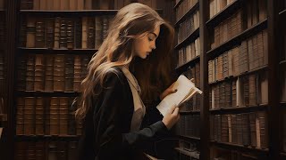 reading unknown books in an abandoned library - dark academia playlist