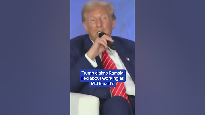 Trump claims Kamala Harris LIED about working at McDonald's