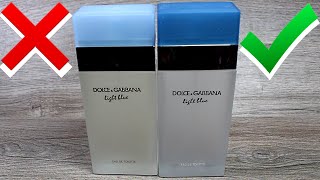 dolce and gabbana light blue fake vs real