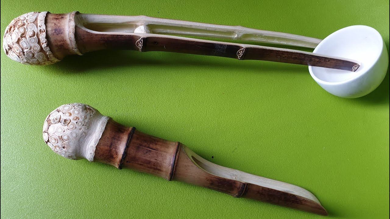 대나무 공예 예술이 별건가요!?  차집게 차칙 만들어 쓰면 그만인걸~