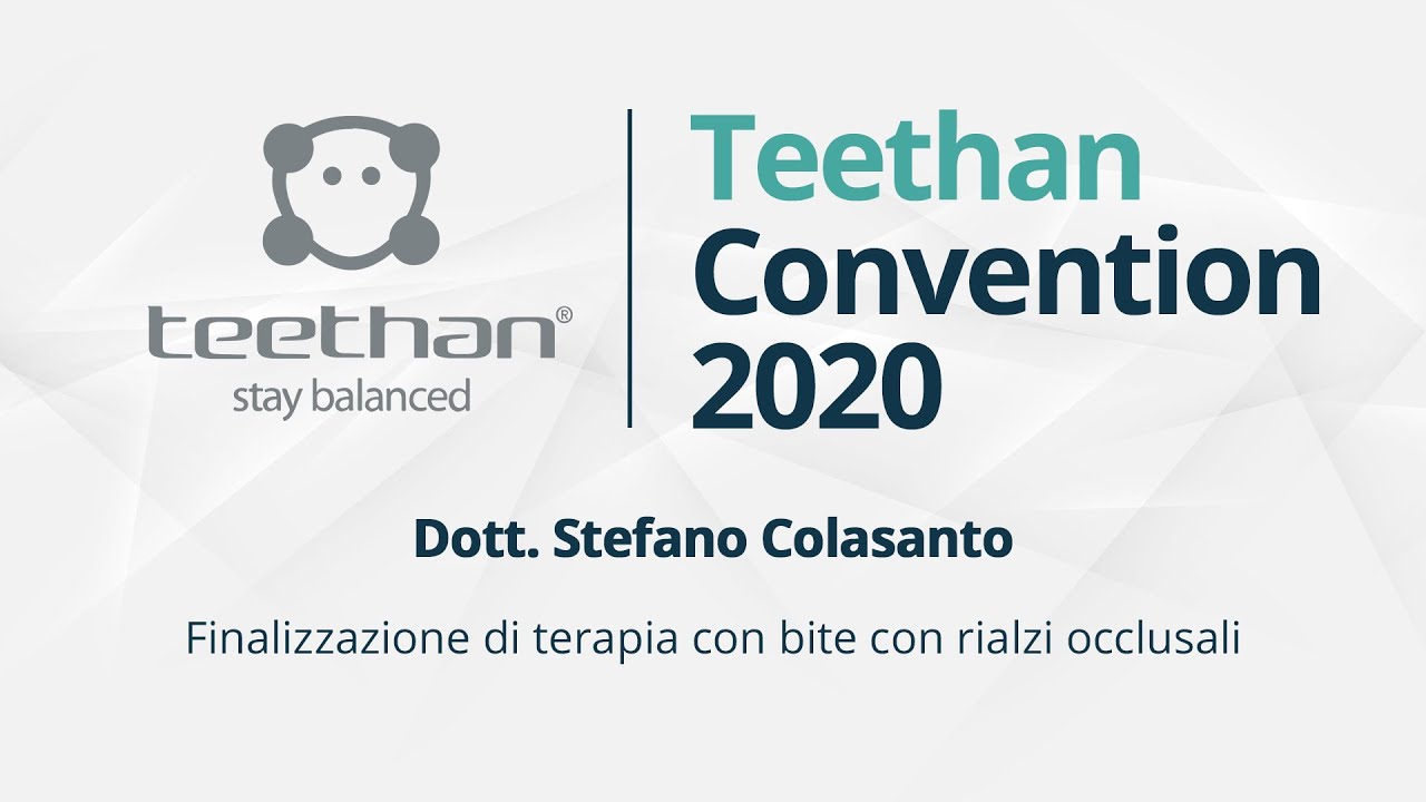 CONVENTION | Finalizzazione di terapia con bite con rialzi occlusali