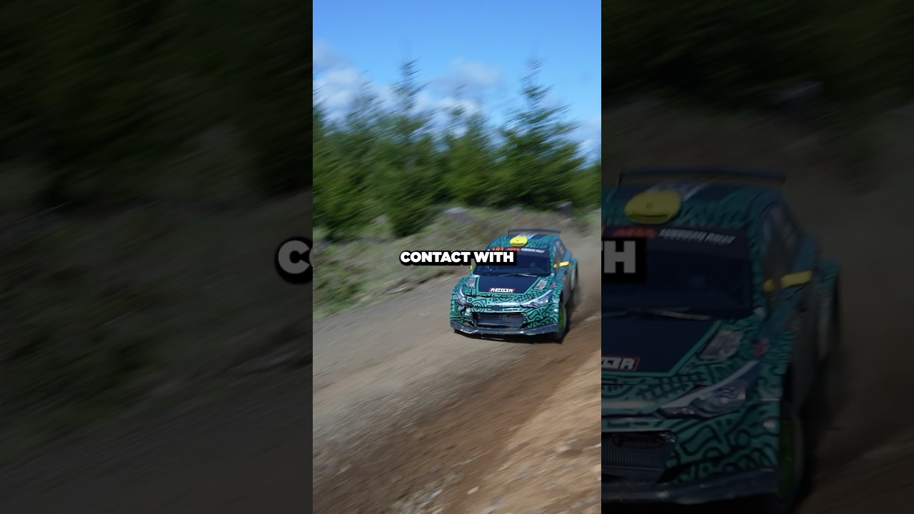 Funny stage end interview at Olympus Rally 😅