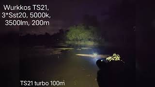 Wurkkos TS21, 3*sst20, 5000k, 3500lm