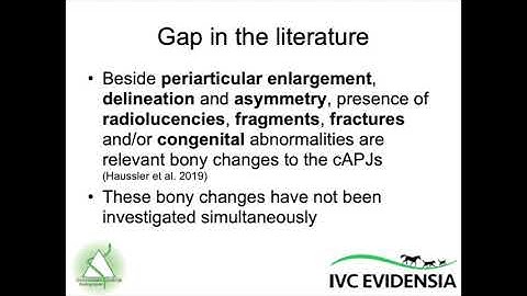 EVE Video Abstract, No 10, Evaluation of cervical radiographs in Dutch Warmblood horses