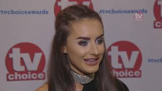 Amber Davies on life after Love Island, Kem and arguments on the show | TV Choice Awards 2017