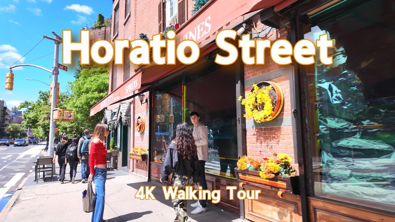 【4K】𝐖𝐀𝐋𝐊 🇺🇸 Horatio Street in the West Village NYC