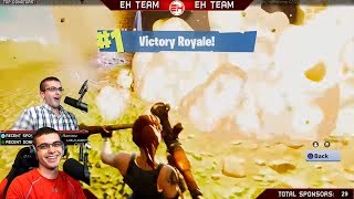 Nick Eh 30 reacts to his FIRST WIN on Fortnite!