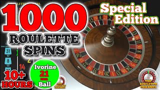 1000 Roulette Spins - Special Edition - Ivorine 21mm - Black Scoreboard  - 10+ Watch Hours screenshot 3