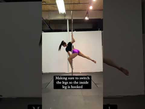 How to do a Ballerina Pole Dance Move// Pole Fitness Tutorial #poledance #polefitness