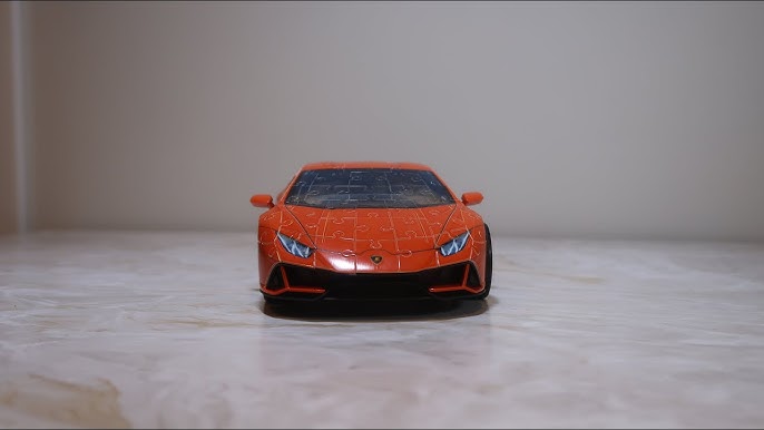 3D Puzzle Lamborghini Huracan Evo Orange 108 pièces 1/18 Ravensburger 112388