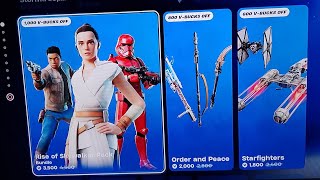 Live fortnite season 2 Rise of Skywalker Fortnite X StarWars Winning in solo's gameplay