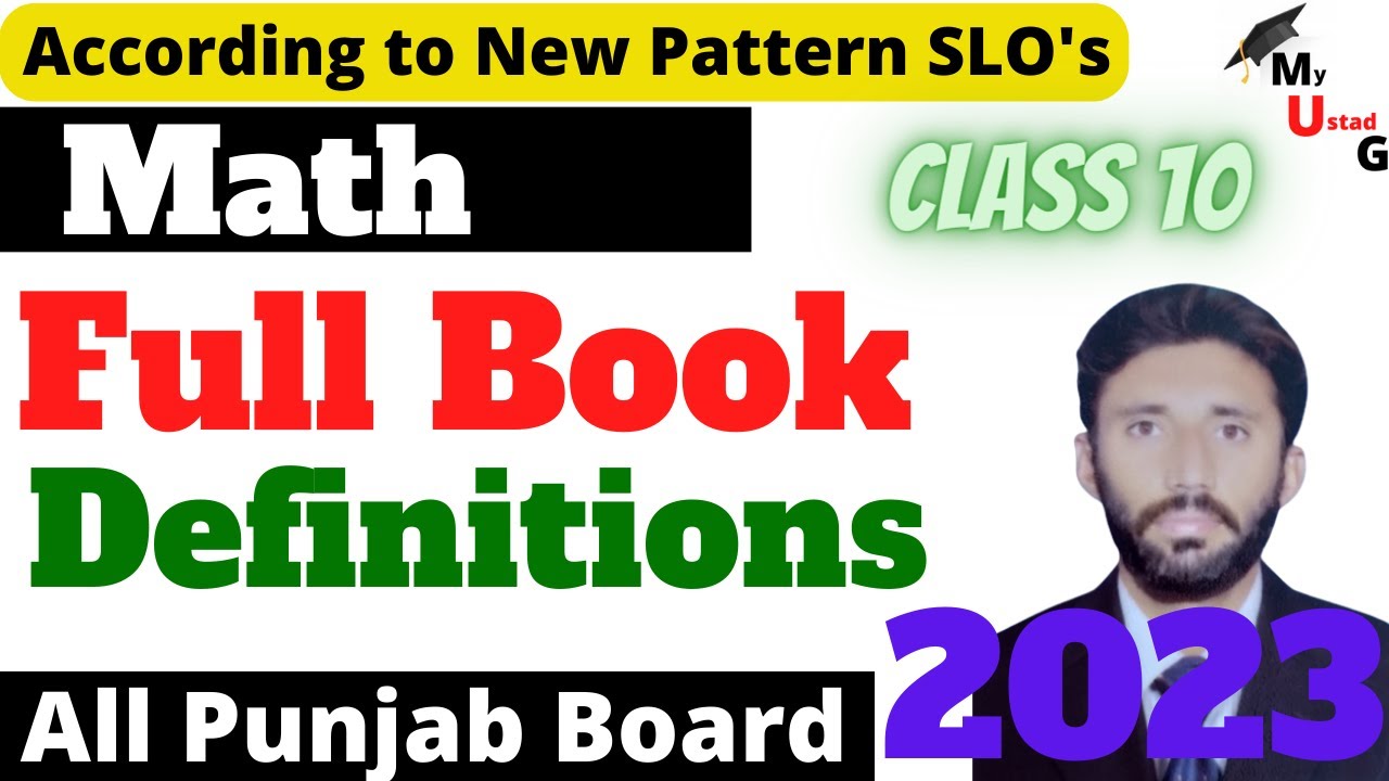 Class 10 Maths Important Definitions | 10th Class Math Important ...