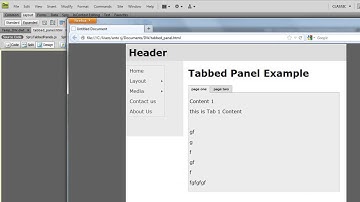 Dreamweaver Advanced Tutorials in Tamil Part -26 Layout tapped control