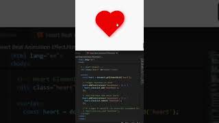 Animated Heart Pulse Effect with Hover Trigger | CSS Love Animation 💓. #JavaScript #coding