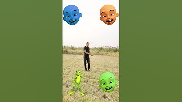 Upin ipin head to dancing frog,, joker, gorilla &  dame tu cosita - magic vfx #shortsfeed #youtube