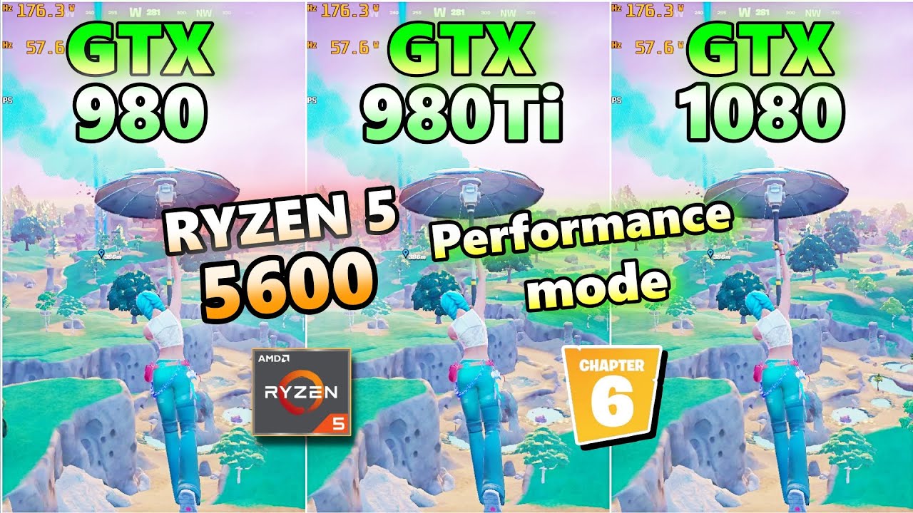 GTX 980 980ti 1080×Ryzen5 5600/fortnite chapter6 season4 