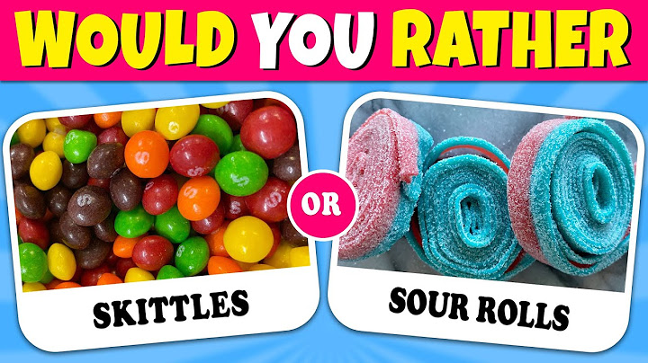 Would You Rather CANDY & SWEETS 🍬🍭 Quiz Rainbow