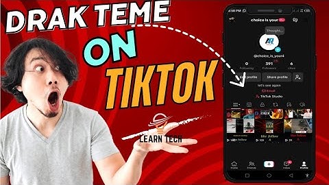 How to enable dark mode on tiktok android 2024