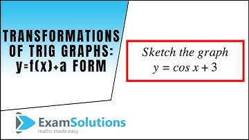 Transformations of Trig. Graphs y=f(x)+a type: ExamSolutions