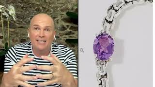 JAI Sterling Silver Gemstone Box Chain Bracelet on QVC