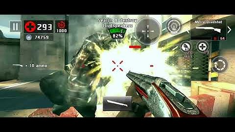 DEAD TRIGGER 2 MERRY QUADSHOT VS QUAD DAMAGE COMPARISON GAMEPLAY UNCUT 15 MINUTES NO HIT RUN #dt2