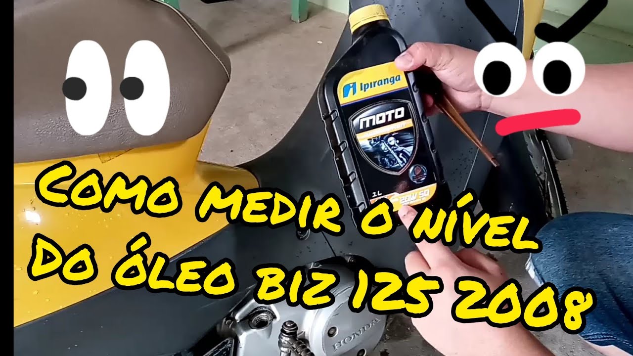 COMO MEDIR O ÓLEO DA HONDA BIZ 2008 125 - YouTube